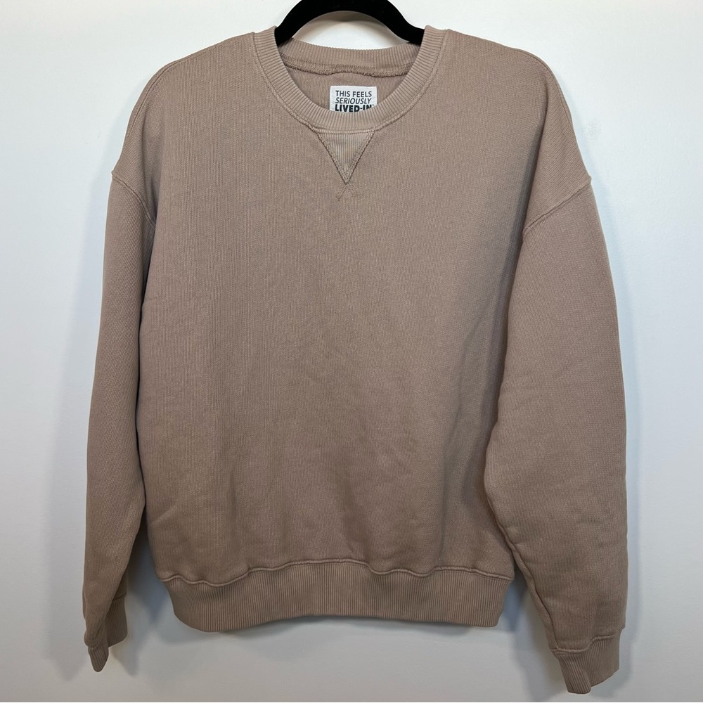 American Eagle Rib Knit Crewneck Sweater size S